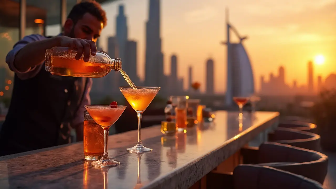 Best Cocktail Lounges with a View for Sunset Sips in Dubai